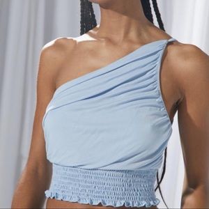 Urban outfitters one shoulder blue tank top